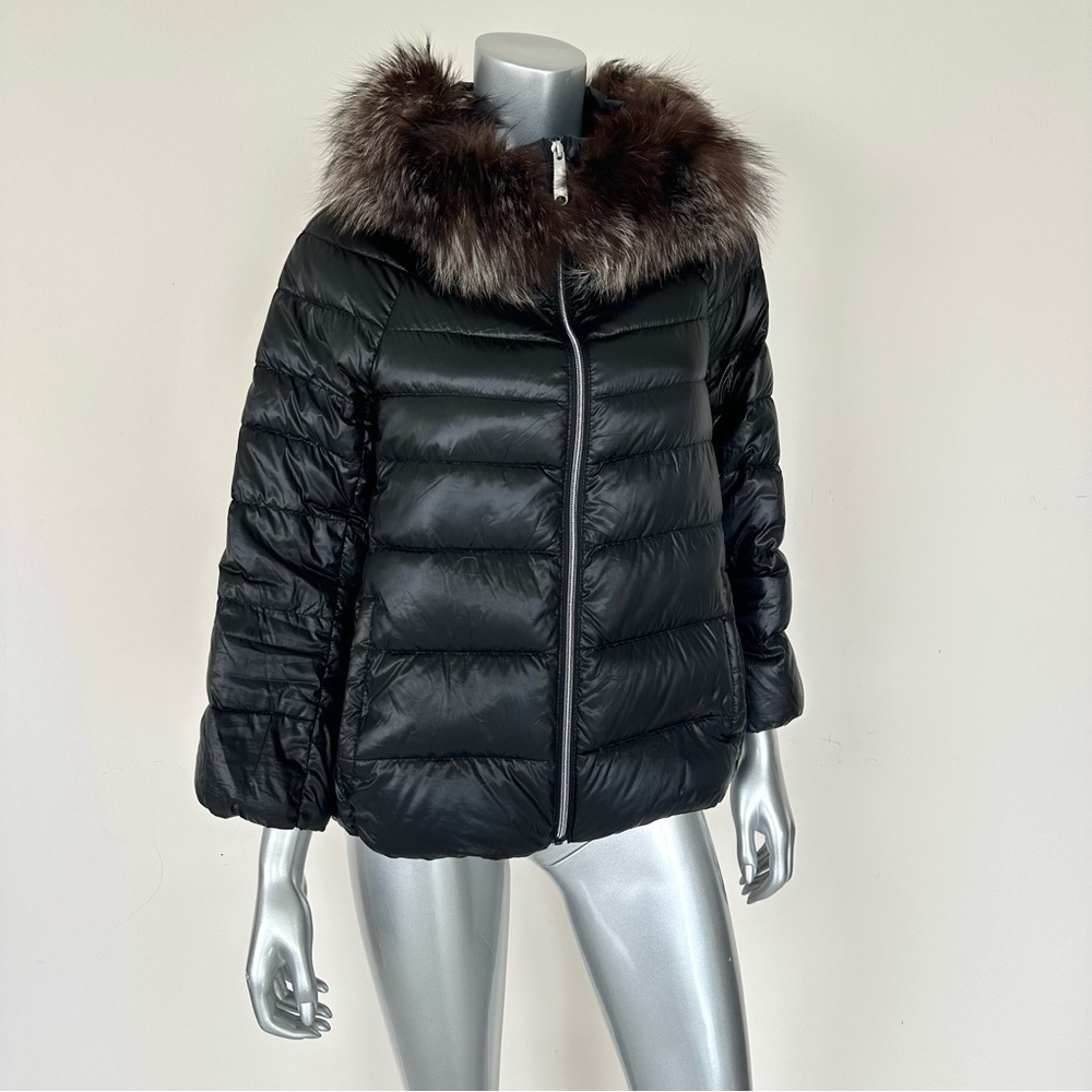 NEW!!! Sam Edelman women puffer jacket with natural fur size S